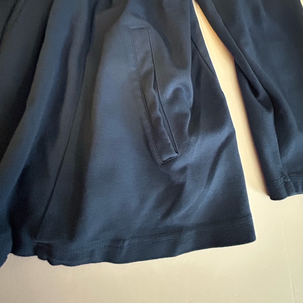 Jockey Women's Navy Knit Open Cardigan Blazer - Picture 2 of 7